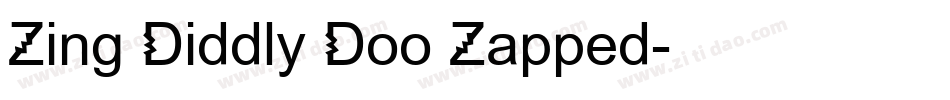 Zing Diddly Doo Zapped字体转换